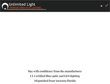 Tablet Screenshot of fiberopticlightingkits.com
